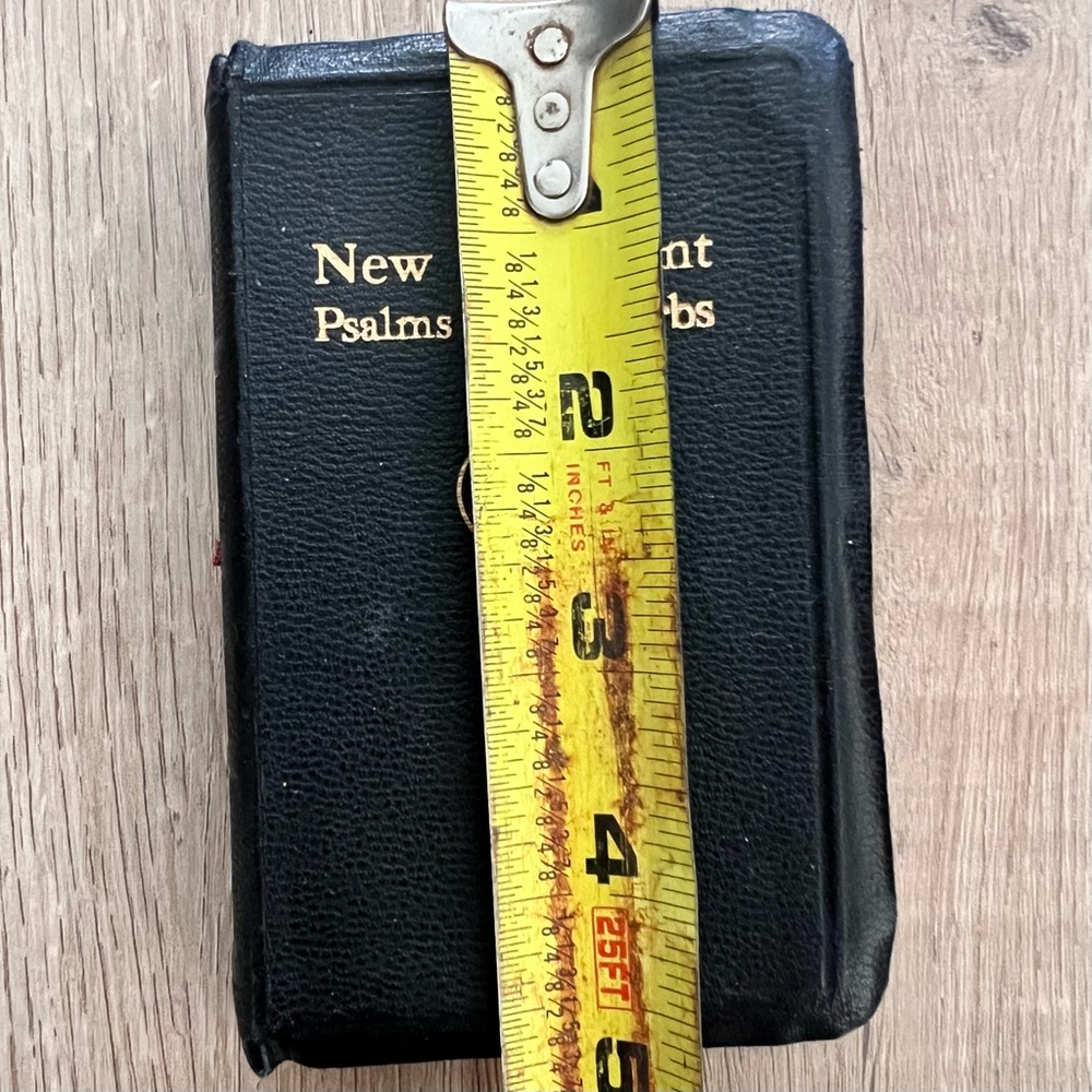 1957 NEW TESTAMENT & PSALMS PROVERBS Pocket Bible by National Gideon's KJV - Picture 7 of 7